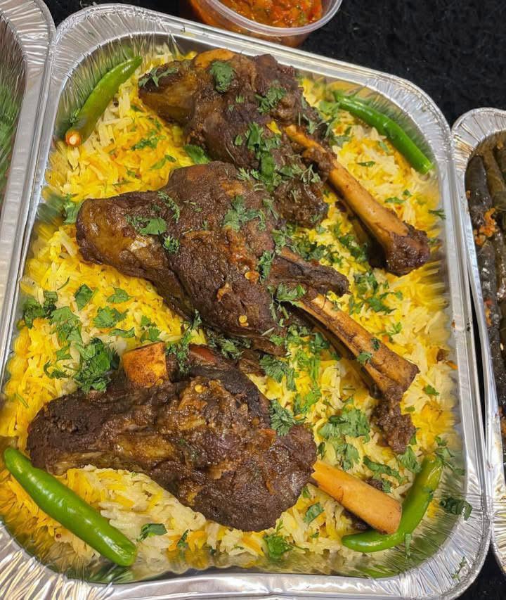 Lamb Shank with Rice